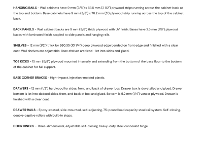 Saco Standard Plywood Construction Information