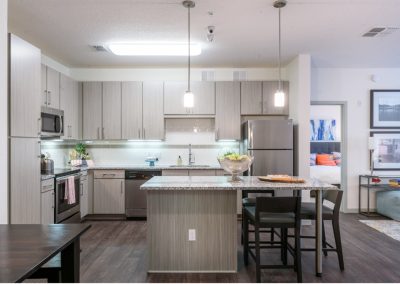 TFL Concrete Cabinets Finished Kitchen Marbled Counter Tops