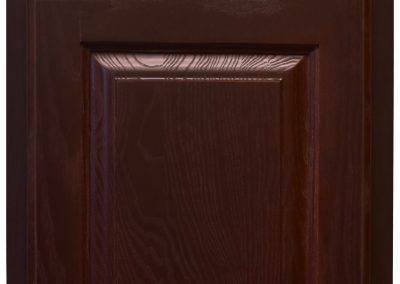 Wooden Aurora Style Espresso Ash, Dark Red Brown Wood Grain Cabinet Door and Drawer