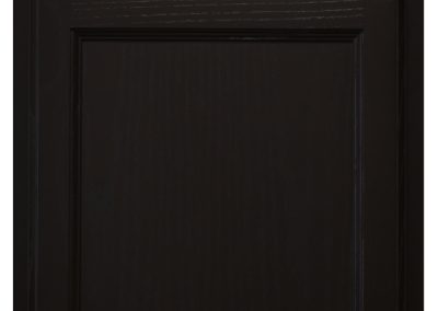 Wooden Avalon Style Light Chocolate Ash, Dark Brown Black Wood Grain Cabinet Door and Drawer