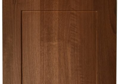 Thermofoil Dark Walnut, Brown Wood Grain Standard Shaker Cabinet Door and Drawer